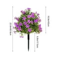 thumbnail image 3 of Orangide 24" Artificial Simulated Flower, Artificial Flower Garden Stake Evergreen Shrubs Bushes with Ground Spike, Realistic Plants for Outdoor Indoor Front Porch Garden Home Decor, 3 of 6
