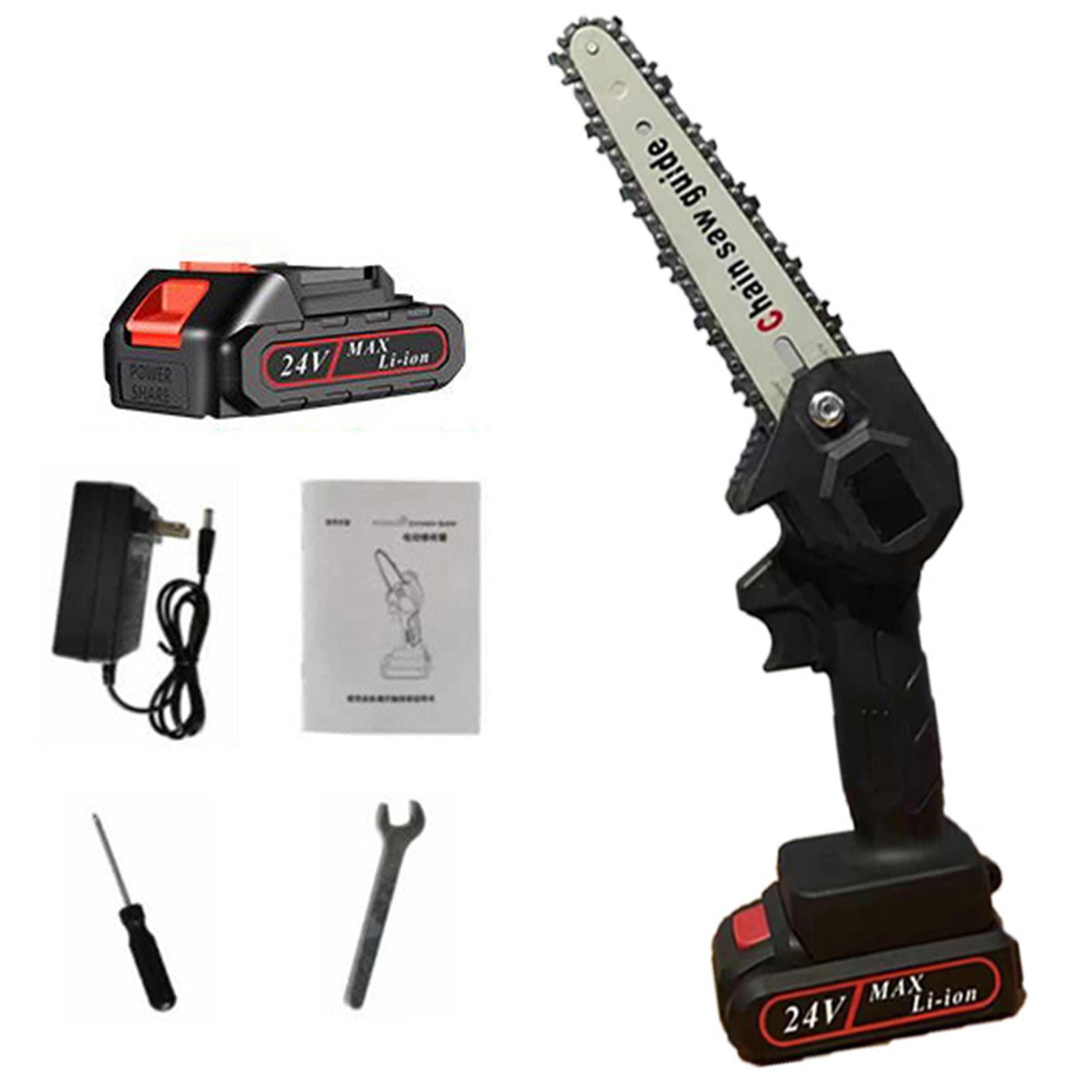 Details about   550W 24v Cordless Electric Woodworking Mini Chainsaw Battery and Chain 