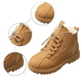 thumbnail image 6 of Fozruso Fashion Autumn Children Girls Sports Shoes Flat Thick Bottom Non Easy To Wear PU Upper Comfortable Boots,Winter Boots Sizes 1.5 Big Kid(9.5-10 Years), 6 of 6
