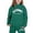 Dark Green, variant on Shachafan Girls Outfits Hoodies Letter Print Sweatshirt Stylish And Comfortable Everyday Wear Mobile Edge Awm17bpe