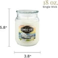thumbnail image 5 of Candle-lite Scented Candles, Saltwater Lotus Fragrance, One 18 oz. Single-Wick Aromatherapy Candle with 110 Hours of Burn Time, White Color, 5 of 9