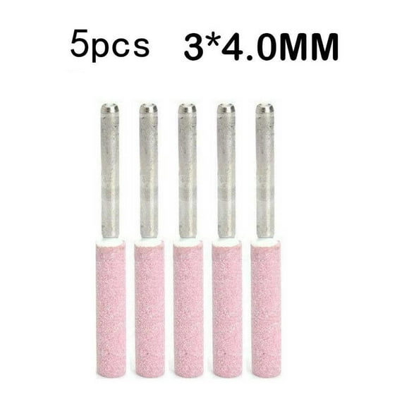 5Pcs/Set 4.8Mm Chainsaw Sharpener Grinding Stone File Chain Saw Sharpening Tools Parts Garden Power Tool Replacement Accessories