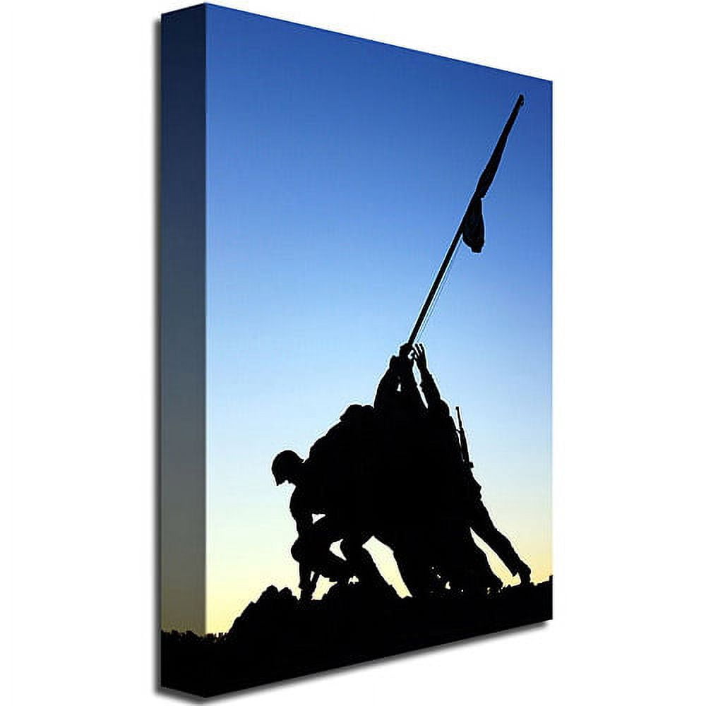 Trademark Art "Iwo Jima Memorial" Canvas Wall Art by Gregory O'Hanlon