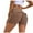 Brown, variant on Women Pocket Yoga Shorts, High Waist Scrunch Butt Booty Workout Lifting Athletic Gym Bottoms