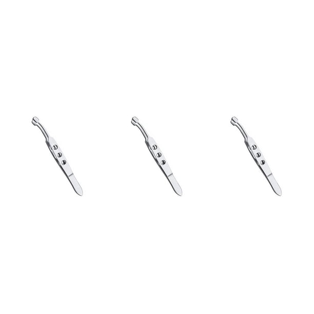 Seitruly Pinzas para párpados de acero inoxidable Mini pinzas para limpieza de ojos Herramientas faciales portátiles con mango antideslizante Type1 NO1 Seitruly CBP195962