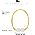 thumbnail image 4 of 4 Pack Magnetic Curtain Tiebacks,Curtain Tiebacks Buckles Holdbacks Holders Hooks Clip for Home Bedroom Office Decorative Curtain, 4 of 6