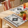 thumbnail image 4 of Aztec Southwestern Placemats Set of 8, Ethnic Tribal Style Geometric Red Grey Non-Slip Place Mats Washable Table Mats for Kitchen Dining Table Decorations Indoor/Outdoor, 4 of 9