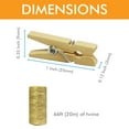 thumbnail image 5 of Mini Natural Wooden Clothespins with Jute Twine, 250pcs, 1 Inch Photo Paper Peg Pin Craft Clips with 66ft Natural Twine for Scrapbooking, Arts & Crafts, Hanging Photos (10 Colors), 5 of 7
