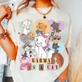 thumbnail image 4 of Karma Disney All Cats Comfort Color T-Shirt, Trending Unisex Tee, Disneyland Vacation Trip Gift 2025, 4 of 6