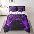 thumbnail image 2 of Manfei Chic Game Console Bedding Sets Queen Size, Modern Video Game Bed in a Bag Queen size, Teenager Boys Girls Reversible Comforter Sets with Sheets, Lightweight Bedroom Decor, 7pcs, 2 of 6
