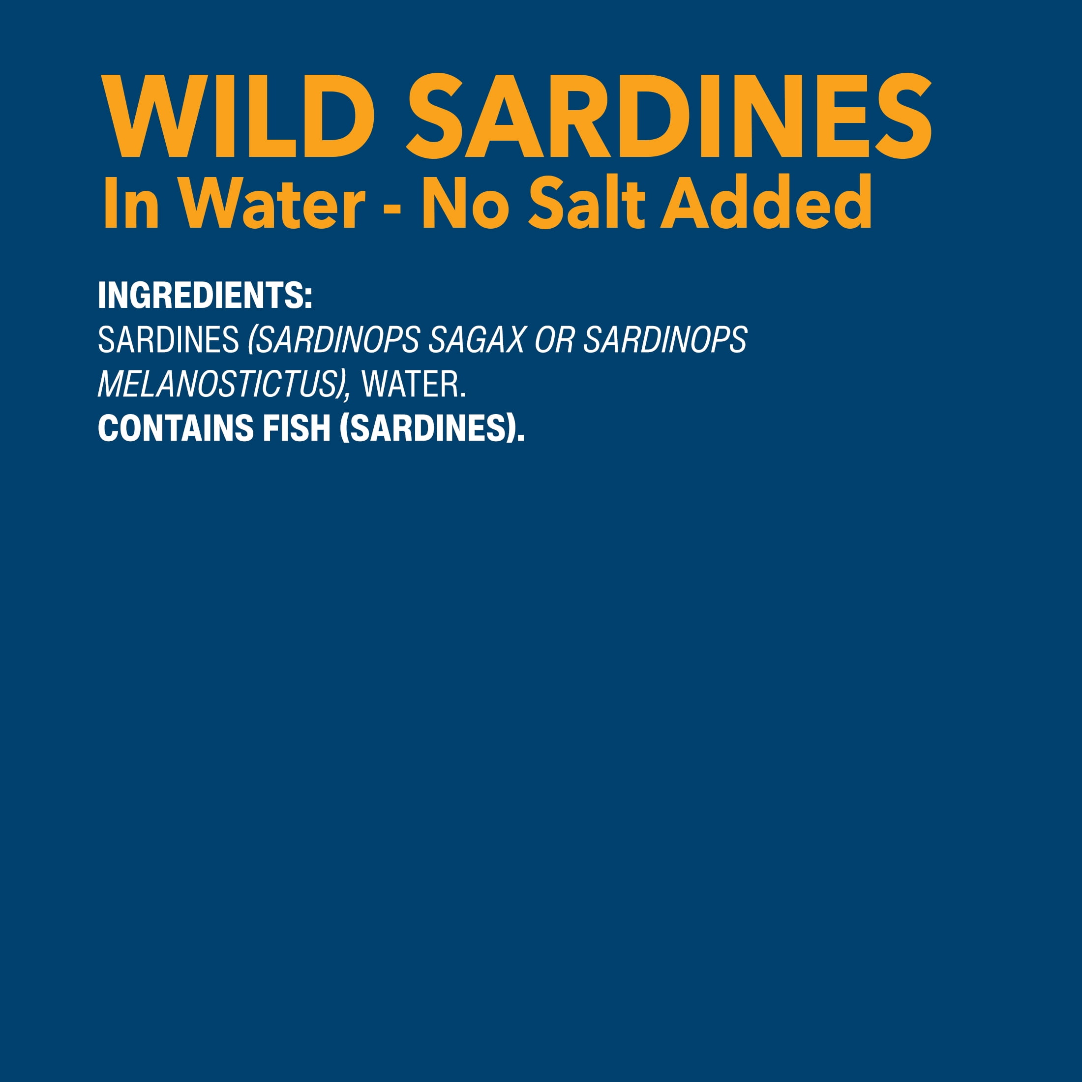 Wild Planet Wild Caught Sardines in Water, No Salt Added, 4.4 oz Can