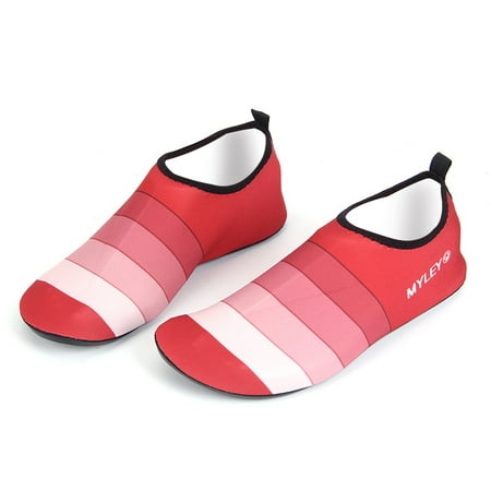 Women Men Water Shoes Printed Slip On Foot Wear Wading Beach Barefoot Skin Socks Aqua