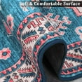 thumbnail image 2 of CAROMIO Area Rug Oriental Area Rug Medallion Indoor Area Rug Washable Rug Boho Vintage Tribal Area Rugs, 4' x 6' Blue, 2 of 5