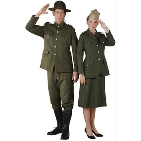 Rubies 90855 Deluxe World War I Man Costume, Brown - Large