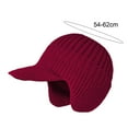 thumbnail image 6 of ZenCart Winter Ear Hat with Ear Flaps Knitted Long Brim Keep Warm Thick Elastic Anti slip Solid Color Gift for Father Grandfather Outdoor Beanie, 6 of 8