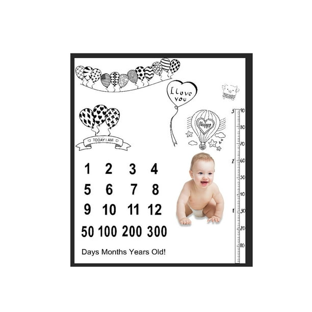 Tureclos Baby Photo Prop Blanket Newborn Monthly Milestone Backdrop Infant Photography Background Cloth Type 1 Walmart Com Walmart Com