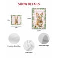 thumbnail image 7 of Easter Bunny Kitchen Dish Towels for Drying Dishes Set of 4, Spring Daisy Botanical Leaves Pink Plaid Waffle Weave Microfiber Hand Tea Bathroom Towels Quick Dry & Absorbent Towel 12x12, 7 of 7