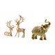 thumbnail image 5 of Escultura de ciervo, estatua de mesa, adorno de animal, resina, pareja de renos, figura de , estatua de escritorio, decoración adecuada para b, 5 of 8
