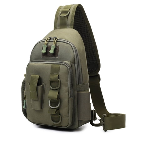 Fishing Slings Pack Outdoor Chest Bag Fishing Tackle Storage Shoulder Bag Fishing Gear Carrying Bag Easy to Carry