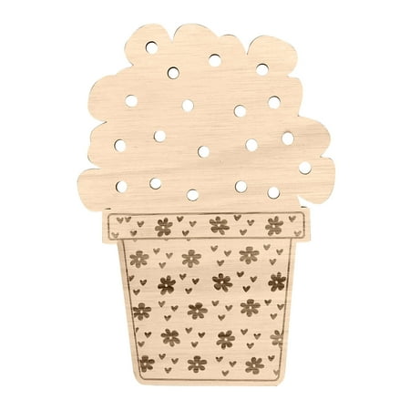 

Wooden Statue Flower Collector Wooden Nature Play Adventure Board Nature Walk -Kids Nature Gift Garden Scavengers Board Ornament