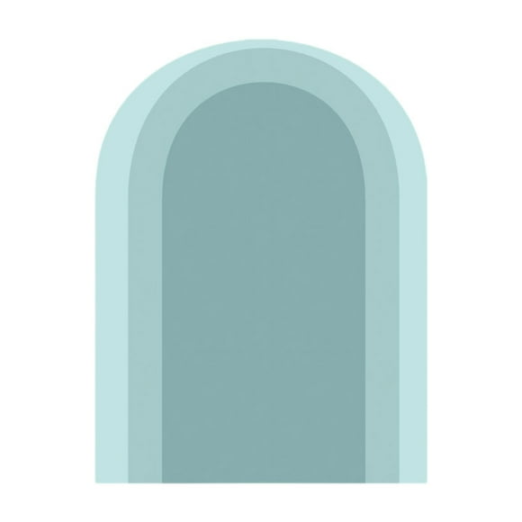 Arch Wall Decal Boho Arch Pegatina de pared Fondo de PVC Fondos de pantalla 31.5x19.7 "para la sala de estar de la escue la fiesta comedor Azul