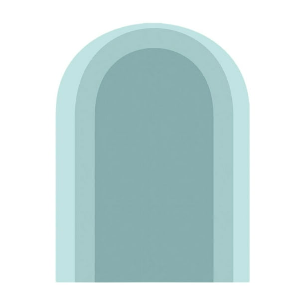 Papel tapiz de PVC, calcomanía de pared con arco, autoadhesiva, 31,5 x 19,7 pulgadas Azul