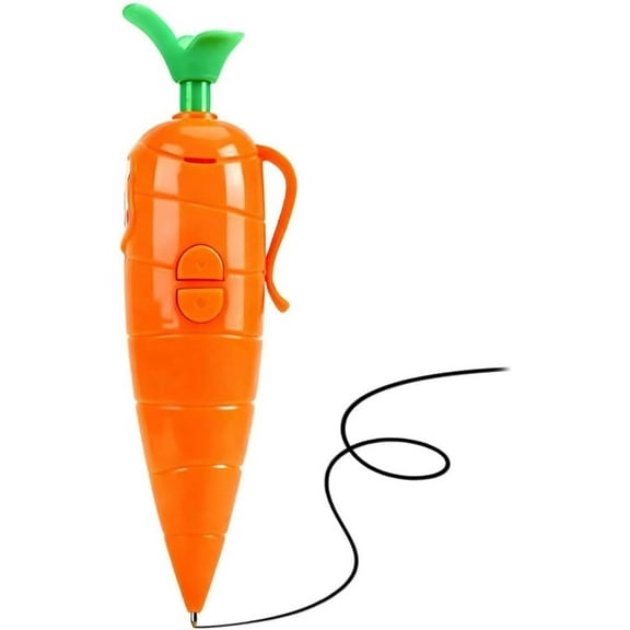 Voice Recorder Pen with Playback, Cute Carrot-Shaped Audio Recorder & Smooth-Writing Ballpoint Pen, Fun Gift for Kids, Students & Teachers(1Pcs)