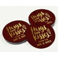 thumbnail image 3 of Inkdotpot Pack Of 50 Hugs & Kisses From The Wedding Favor Paper Tags Craft Real Gold Foil Hang Tags, 3 of 6