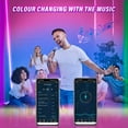 thumbnail image 4 of Zshan Neon LED Strip Light 3m, RGB LED Strip Light with APP Control, Multicolor Segmentable Color Changing Light for Bedroom Ceiling Strip, 4 of 4