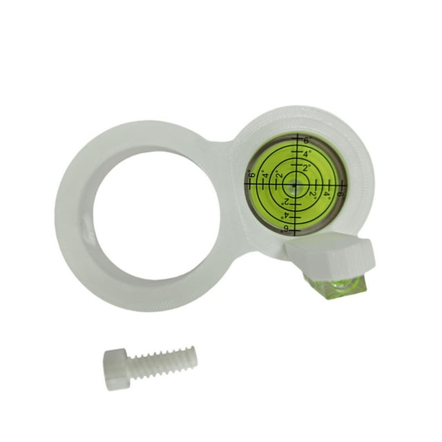 Nivel de burbuja para taladro, burbuja circular pequeña, niveles de burbuja, herramienta de medición y trazado Blanco