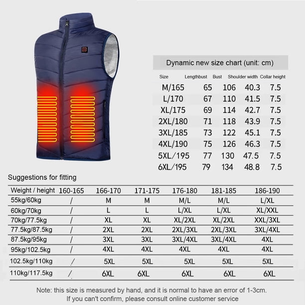 Chaqueta Térmica Chaleco con calefacción eléctrica 9 áreas de calor Chaleco de calefacción de invierno para acampar al aire libre Senderismo Hugtrwg Para Estrenar