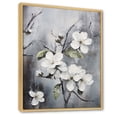 thumbnail image 2 of Designart "Apple Blossom euphony XIV" Floral Floater Framed Wall Art Living Room, 2 of 7