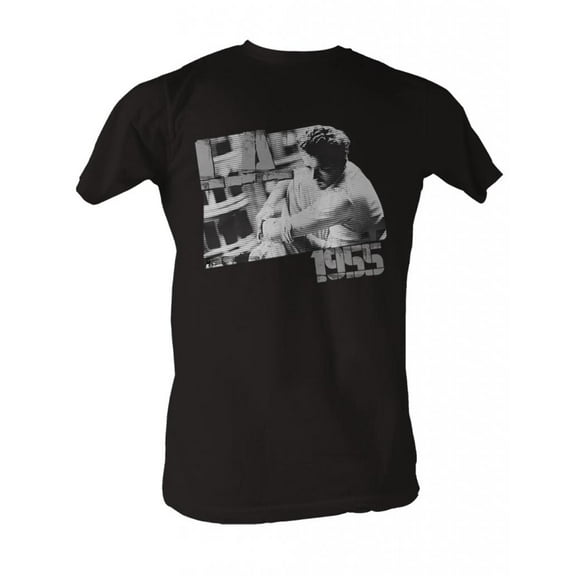 James Dean TV James Black Adult T-Shirt