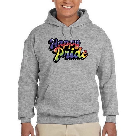 Happy Pride Bubblegum Banner Hoodie Men -Smartprints Designs Male XX-Large