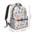 thumbnail image 2 of Rocae Starfish Shell Print Lightweight Casual Backpack Travel Hiking Backpack Carry on Laptop Backpack, 2 of 5