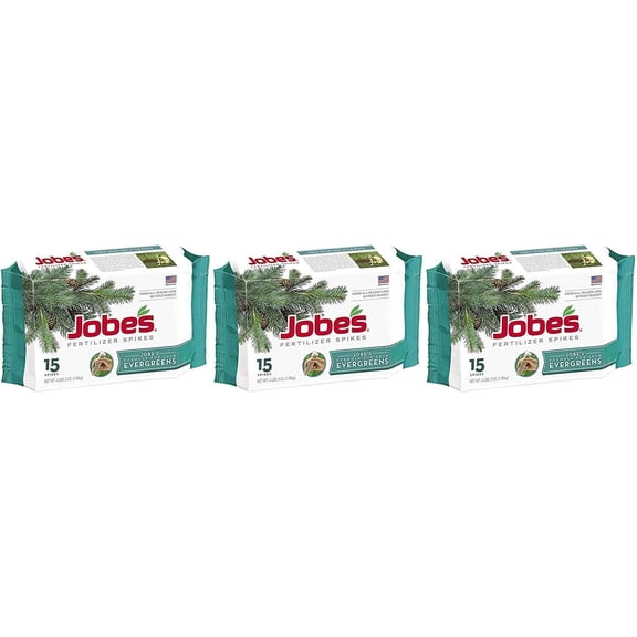 153-pack Jobe's 01661 Evergreen Fertilizer Spikes, 153Pack — Outdoor & Indoor Plant Use, Easy Application