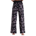 thumbnail image 5 of Women's Casual Pants, Women'S Drawstring Stretch Floral Print Long Wide Leg Pants,Women's Casual Pants S, 5 of 5
