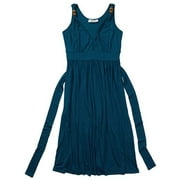 Women's Jersey Dress with Wood Beads