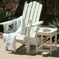 thumbnail image 4 of PolyTEAK Outdoor Side Table for Patio, Real Wood Look, All Weather Patio Furniture, Outside End Table for Backyard, Porch, Fire Pit (White), 4 of 5