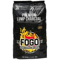 FOGO Premium Oak Restaurant Grade All-Natural Hardwood Medium and Small Sized Lump Charcoal for Grilling and PP , 17.6 Pound Bag