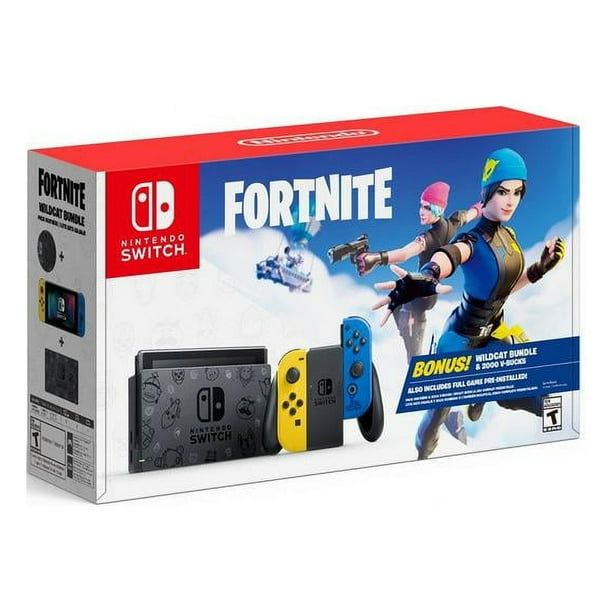 Nintendo Switch Console with Wildcat Fortnite Game Bundle