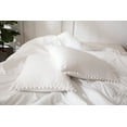 Move Over White Comforter Set Queen Boho Bedding Sets Pom Poms Fringe