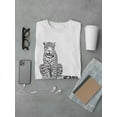 thumbnail image 3 of Sketch Of Sitting Leopard Tee Men's -Image by Shutterstock, 3 of 4