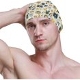 thumbnail image 3 of FYBTO Swimming Cap Hand Drawn Watercolor Cats Unisex Adult FYBTO Polyester, 3 of 4