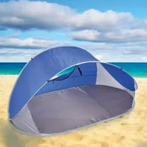 Pop-Up Beach Tent with Carry Bag UV50 Waterproof Wind Resistant Mesh Window
