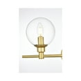 thumbnail image 3 of Living District Jaelynn 4-Light Iron & Glass Bath Sconce in Brass/Clear, 3 of 5