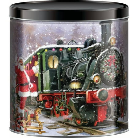 Gift Pop Santas Train Assorted Flavors Popcorn Tin 24 Oz