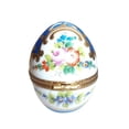 thumbnail image 6 of Blue Gold Perfume Bottle 2.75" Limoges Porcelain Egg Box Limoges Box Porcelain Figurine, 6 of 6