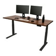 thumbnail image 2 of Stand Up Desk Store Solid Wood Top Electric Adjustable Height Standing Desk with Programmable Memory (Black Frame/Solid Walnut Top, 71" Wide), 2 of 4