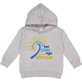 thumbnail image 2 of Inktastic Just Down Right Awesome Down Syndrome Awareness Ribbon Toddler Hoodie, 2 of 4